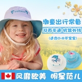 加拿大flapjacks婴儿帽子纯棉春秋儿童宝宝双面帽男女款图案0-8岁