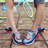 八哥男女鞋夏季air max90气垫跑鞋情侣款跑步鞋网面透气运动鞋