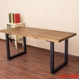 简约现代铁艺实木办公桌会议桌写字台书桌桌子台式以上电脑桌331