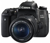 行货联保 Canon/佳能 EOS 760D套机(18-135mm)单反相机WIFI 触摸