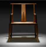 禅意系列 老榆木家具 定制设计师精致原实木书椅 新中式简约餐椅