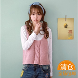 毛衣马甲韩国吊带外套单件毛线针织背心女短女士春装衣服韩版套头
