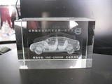 水晶三维3D奥迪汽车模型定做 激光内雕定制 4S店商务纪念礼品奔驰