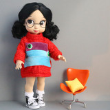 【娃娃配件】40CM沙龙娃娃衣服 红色毛衣 复古董玩具洋娃娃衣服