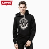 Levi's李维斯春季男士纯棉黑色连帽套头卫衣19491-0010