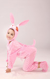 2016儿童小白兔表演服装 幼儿兔子舞蹈演出服 男女孩小兔子摄影服