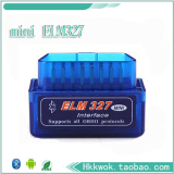 Mini ELM327 Bluetooth Interface V2.1 OBD2 II ELM 327 外贸批