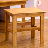 方凳 矮凳竹香楠竹小凳子四方凳圆凳折叠凳钓鱼凳靠背椅实木脚凳