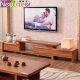 新柜尔 客厅家具实木电视柜茶几 组合伸缩 简约现代大容量 地柜