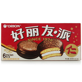 【天猫超市】好丽友  派  巧克力派  涂饰蛋类芯饼  6枚/盒