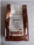 比利时进口嘉利宝牛奶巧克力粒巧克力豆可可含量33.6%原装2.5公斤