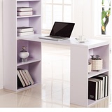 特价电脑桌简易书桌创意办公桌组合落地书柜书架卧室写字台