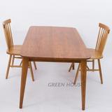 特价北欧宜家长方形白橡实木小户型4-6人餐桌椅子咖啡桌茶室桌