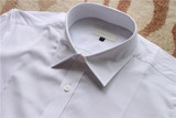 外贸原单男款韩国单白色超修身长袖衬衫 白领必备商务精品衬衣