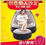 沙发单人椅子充气沙发床创意卧室可折叠小榻榻米休闲可爱气垫