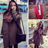 韩版女装秋冬装新款150cm矮个子学生加小码XS号显高连帽毛呢外套