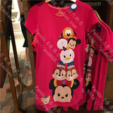 香港Disney迪士尼正品代购 十周年 TSUM TSUM 卡通 女装短袖T恤