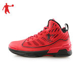 乔丹篮球鞋黑红色正品折扣男鞋秋冬季新款高帮战靴减震耐磨运动鞋
