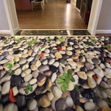 绒面立体3D鹅卵石地毯客厅卧室茶几满铺长方形可手洗加厚防滑定做