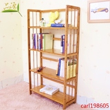 楠竹简易书架组合书柜置物架多层创意实木落地学生儿童收纳架特价