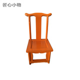 新古典彩绘彩漆儿童小椅子 复古做旧儿童椅子餐椅学习椅实木椅子