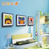 图腾美画儿童房装饰画有框画现代立体画卡通挂画环保油画壁画卧室