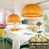 中式田园吊灯 创意个性竹子餐厅书房茶楼竹编灯具 东南亚风格吊灯