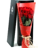西安红玫瑰花长礼盒同城速递 实体花店 生日鲜花礼物 送女友花盒
