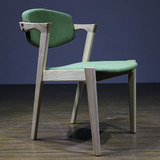椅子 实木餐椅 餐桌椅组合 水曲柳咖啡椅花园样板房木椅子 凳子