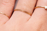 设计师 原创 手工14K 包金 素圈 光面 本店最细款 套戒指 3枚