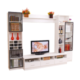 家米乐 电视柜简约小户型客厅家具整体电视墙书柜酒柜组合可定制
