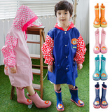 韩国BG儿童雨鞋女童雨鞋男童水鞋橡胶底宝宝雨靴夏防滑中筒水鞋套