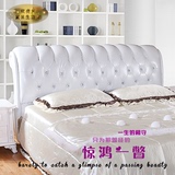 定做床头板软包1.8米简约现代单双人白色床屏欧式韩式皮婚床靠背