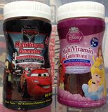英国代购迪斯尼卡通儿童综合维生素+矿物微量元素+DHA软糖两月量