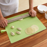 食品级硅胶◆厨房可折叠防滑柔软揉面垫|耐高温带刻度烘焙隔热垫