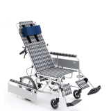 日本MIKI三贵轮椅车MSL-T 航太铝合金手动轮椅老年代步车可全躺BF