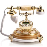 天然玉石电话机 欧式电话机新款 座机 经典仿古品牌电话
