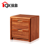 强象 特价实木床头柜储物柜现代中式家具橡胶木床头柜环保家具