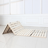 出口实木折叠床板单人床铺板午休榻榻米硬板收纳四折木板床垫上用