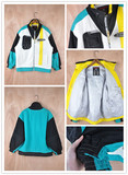 滑雪服外套VINTAGE霹雳色拼接保暖防风防水原单外贸孤品