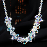 母亲节礼物送女友 北极光项链 采用施华洛世奇元素水晶时尚颈链