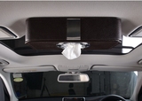 高档真皮创意车用抽纸盒汽车用强磁吸顶式车载纸巾盒天窗纸巾盒
