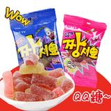 韩国进口糖果零食品乐天水果QQ糖43g骨头形状儿童可乐味夹心软糖