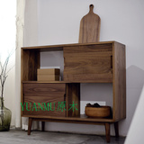 中小户型原木家具实木书柜斗柜书架置物架北欧宜家设计师家具