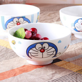 旬家 卡通机器猫凯蒂猫陶瓷碗 新骨瓷米饭碗 可爱儿童餐具 5寸碗
