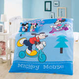 Disney/迪士尼全棉卡通活性儿童床上用品宝宝纯棉被套枕套两件套