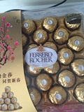 香港购费列罗金莎巧克力丹麦蓝罐曲奇908g