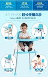 芭迪宝贝宝宝餐椅多功能便携可折叠婴幼儿童座椅小孩吃饭塑料餐桌