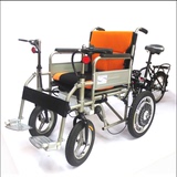 泰合TH101-2带自行车的双人电动轮椅 老年人残疾人电动代步车