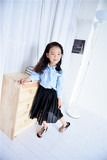 巴拉巴拉专柜正品2015年新款秋装韩版女童长袖衬衫22023150211